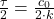 \frac{\tau}{2} = \frac{c_{0}}{2 \cdot k}