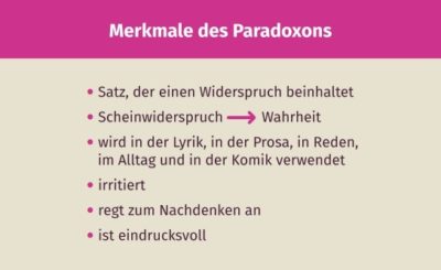 Merkmale und Wirkung eines Paradoxons