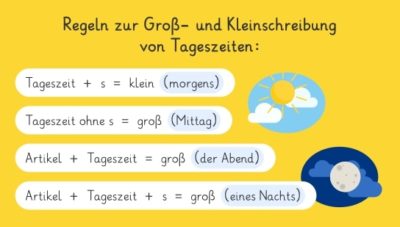 Groß- und Kleinschreibung von Zeitangaben