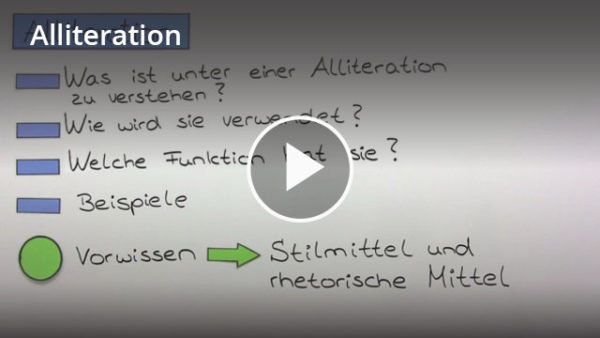 Alliteration: Lernvideo