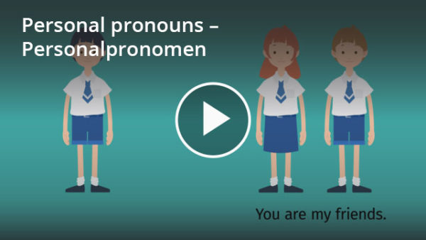 Personal pronouns (englische Personalpronomen): Lernvideo
