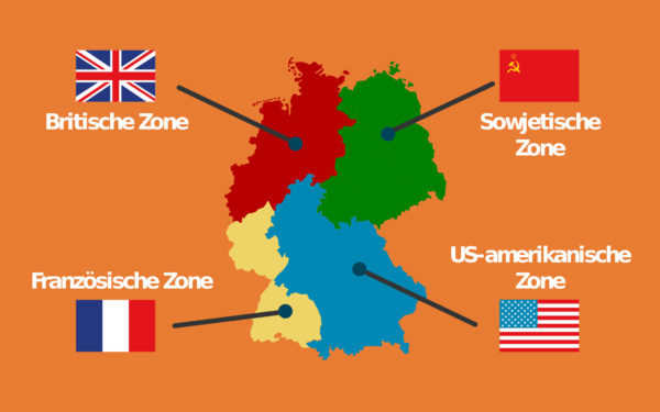 Besatzungszonen Deutschlands 1945 bis 1949