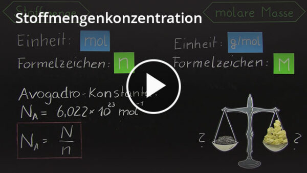 Stoffmengenkonzentration: Lernvideo