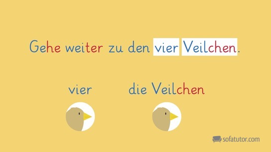 vier und Veilchen