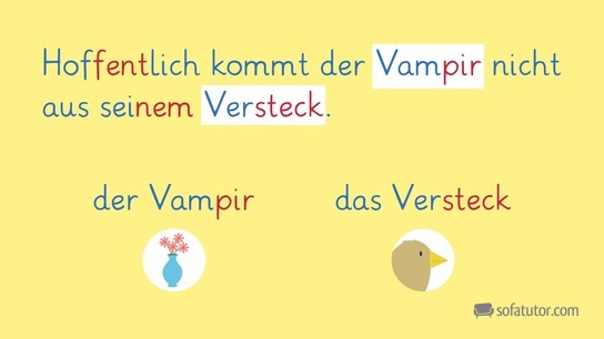 Vampir und Versteckt