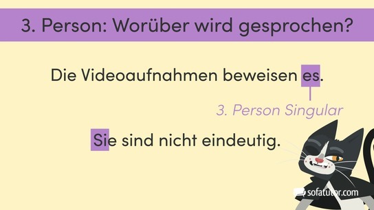 3. Person sie - es - er