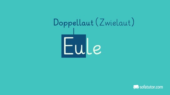 Doppellaut (Zwielaut) - Beispiel