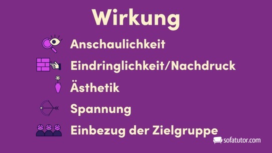 Rhetorische Stilmittel - Wirkung