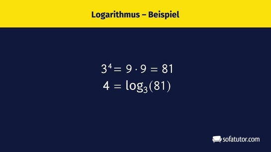 Beispiel von Logarithmus